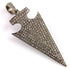 Pave Diamond Arrowhead Pendant, (DP-1157)